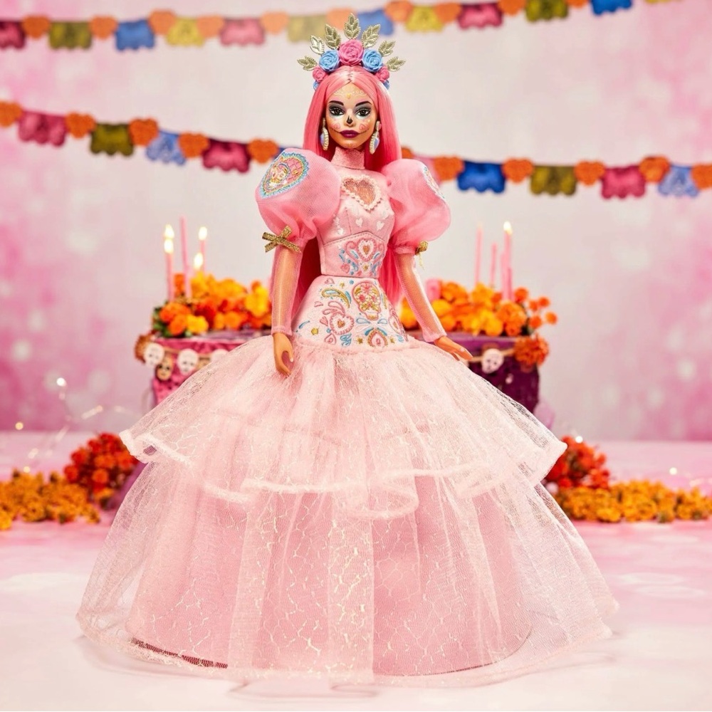 Barbie Día De Los Muertos x Pink Magnolia